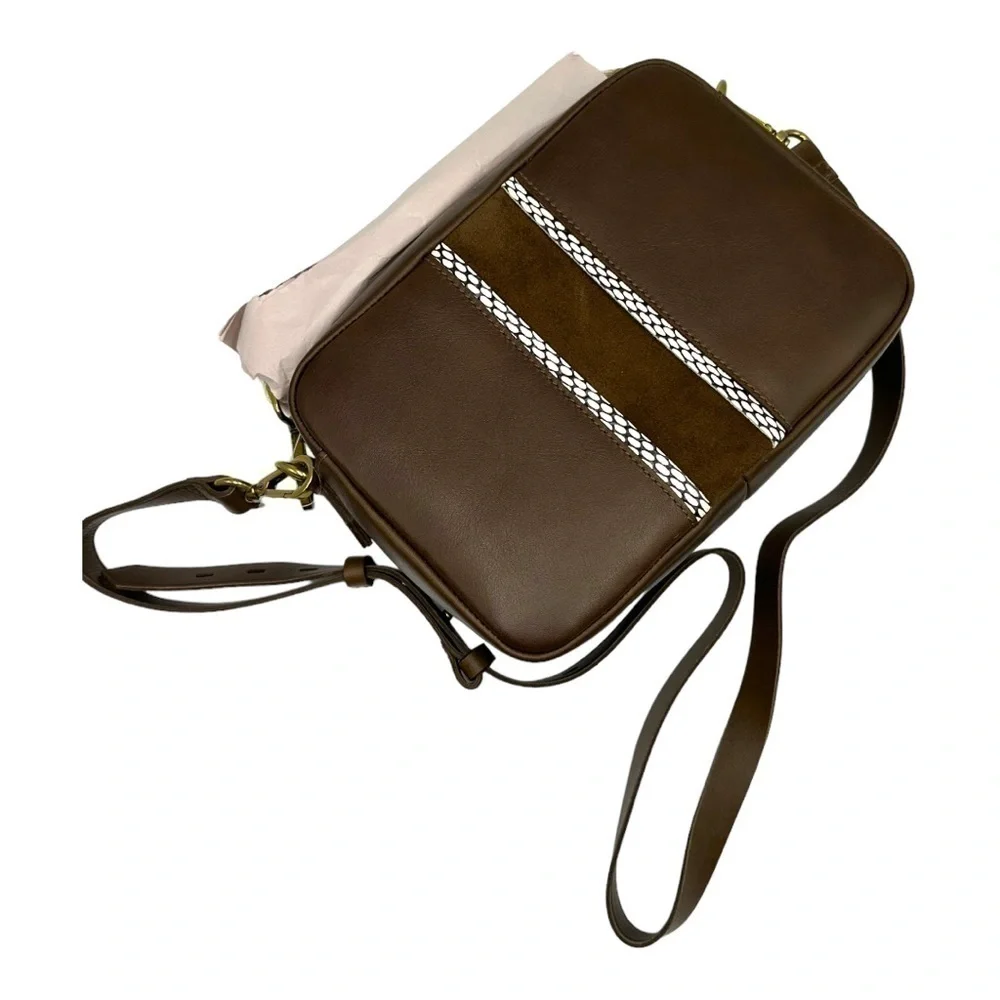 Madewell The Large Transport Camera Bag: Suede Inset Edition